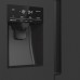 Холодильник SBS Gorenje, 179х70х92см, 2 двері, 376(190)л, А++, NF+, Інв., Зона св-ті, диспенсер, генератор льоду, Зовн. Диспл, чорний