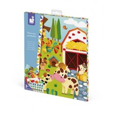 Набір для творчості Janod Постер з наліпками Ферма J07789 Набір для творчості Janod Постер з наліпками Ферма J07789