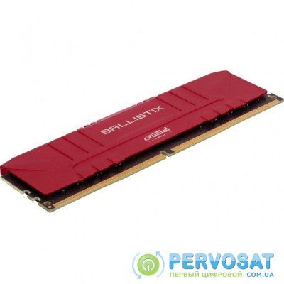 Модуль памяти для компьютера DDR4 8GB 3200 MHz Ballistix Red MICRON (BL8G32C16U4R)