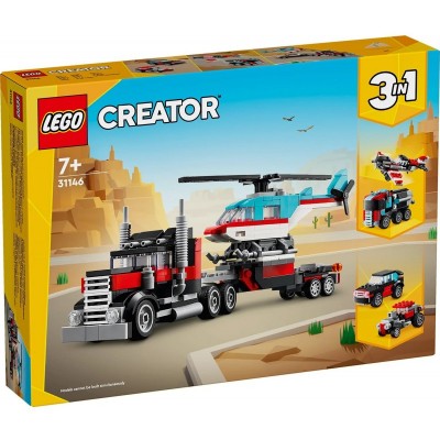 Конструктор LEGO Creator Бортова вантажівка з гелікоптером