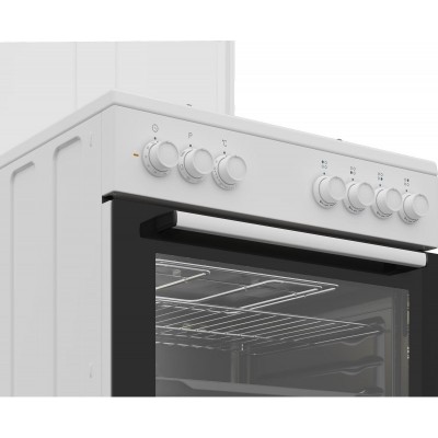 Плита Beko комбінована, 66л, 60x60см, конвекція, білий