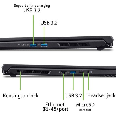 Ноутбук Acer Nitro V 17 ANV17-41 17.3" FHD IPS, AMD R7-260, 32GB, F2TB, NVD5070-8, Lin, чорний Ноутбук Acer Nitro V 17 ANV17-41 17.3" FHD IPS, AMD R7-260, 32GB, F2TB, NVD5070-8, Lin, чорний