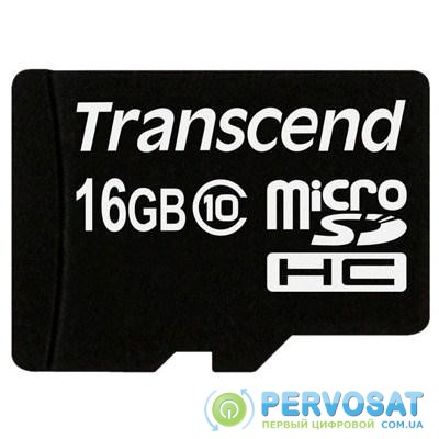 Карта памяти Transcend 16Gb microSDHC class 10 (TS16GUSDC10)