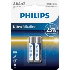 Батарейка PHILIPS AAA LR03 Ultra Alkaline * 2 (LR03E2B/10) Батарейка PHILIPS AAA LR03 Ultra Alkaline * 2 (LR03E2B/10)