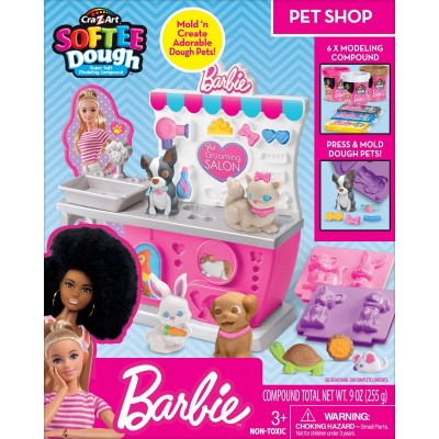 Тісто для ліплення Cra-Z-Art Barbie Зоомагазин з формами, набір 10од