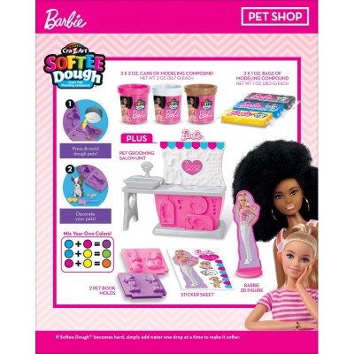 Тісто для ліплення Cra-Z-Art Barbie Зоомагазин з формами, набір 10од