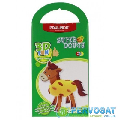PAULINDA Масса для лепки Super Dough 3D FUN Лошадь