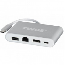 Перехідник 2E Type-C to USB3.0 + Gigabit + HDMI + USB Type C 0.15m (2EW-2532) Перехідник 2E Type-C to USB3.0 + Gigabit + HDMI + USB Type C 0.15m (2EW-2532)