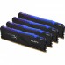 Модуль пам'яті для комп'ютера DDR4 128GB (4x32GB) 3200 MHz HyperX Fury RGB Kingston Fury (ex.HyperX) (HX432C16FB3AK4/128)