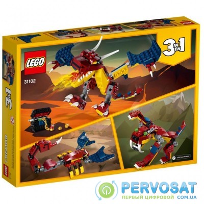 Конструктор LEGO Creator Огненный дракон 234 детали (31102)