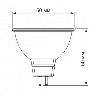 Лампочка VIDEX MR16e 3W GU5.3 4100K 220V (VL-MR16e-03534)