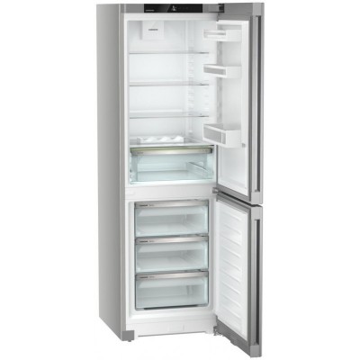 Холодильник Liebherr з нижн. мороз., 185.5x59.7х67.5, холод.відд.-225л, мороз.відд.-94л, 2дв., А, NF, диспл внутр., сірий