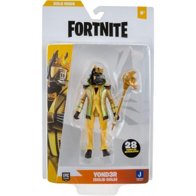 Колекційна фігурка Fortnite Solo Mode Y0nd3r - Solid Gold, 10см