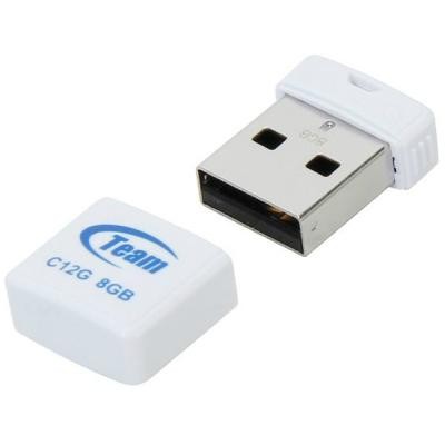 USB флеш накопитель Team 8GB C12G White USB 2.0 (TC12G8GW01)