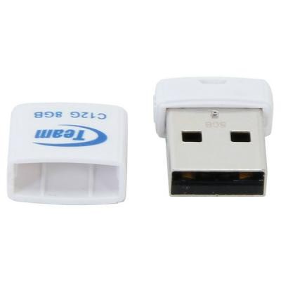 USB флеш накопитель Team 8GB C12G White USB 2.0 (TC12G8GW01)