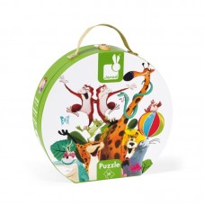 Пазл-підлоговий Janod Пірамидка із тваринок 39 ел. J02727 Пазл-підлоговий Janod Пірамидка із тваринок 39 ел. J02727