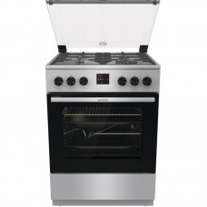 Плита Gorenje газова, 64л, 60x60см, дисплей, чавун, нерж Плита Gorenje газова, 64л, 60x60см, дисплей, чавун, нерж