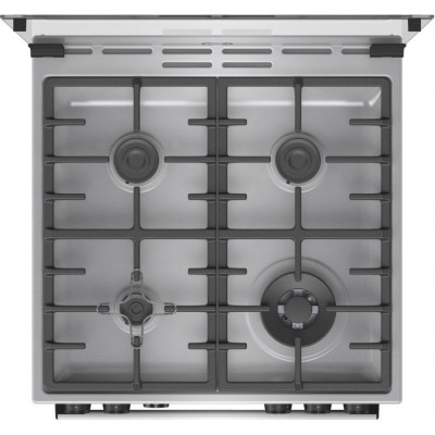 Плита Gorenje газова, 64л, 60x60см, дисплей, чавун, нерж