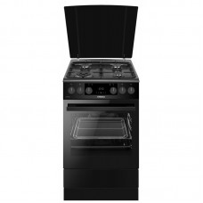 Плита Hansa комбінована, 65л, 50x60см, дисплей, конвекція, чавун, чорний