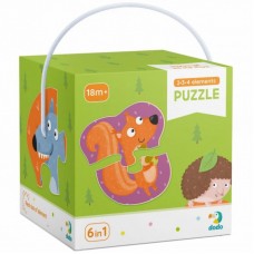 Пазл DoDo 2-3-4 елементи Лісові тварини (300195) Пазл DoDo 2-3-4 елементи Лісові тварини (300195)