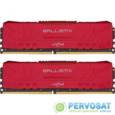 Модуль памяти для компьютера DDR4 16GB (2x8GB) 3000 MHz Ballistix Red Micron (BL2K8G30C15U4R)