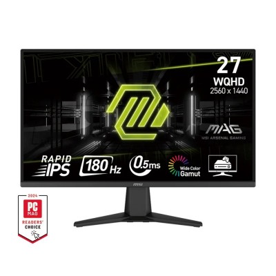 Монітор MSI 27" MAG 275QF 2xHDMI, DP, Audio, IPS, 2560x1440, 180Hz, 0.5ms, sRGB 101%, AdaptiveSync