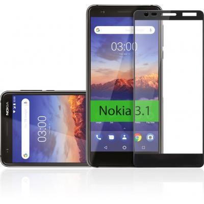 Стекло защитное Vinga для Nokia 3.1 Black (VTPGS-N31B)