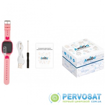 Смарт-часы AmiGo GO001 iP67 Pink