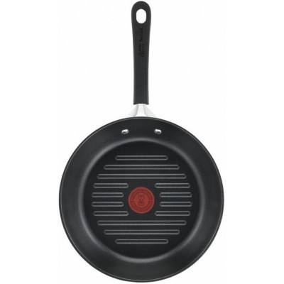 Сковорідка гриль Tefal Jamie Oliver Home Cook, 26 см, нержавіюча сталь, БЕЗ кришки