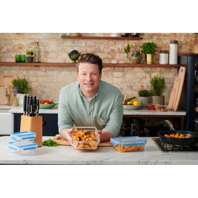 Сковорідка гриль Tefal Jamie Oliver Home Cook, 26 см, нержавіюча сталь, БЕЗ кришки