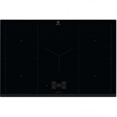 Варильна поверхня Electrolux індукційна, 80см, розширена зона, датчик кипіння, датчик смаження, сенсорний дисплей, Hob2Hood, чорний Варильна поверхня Electrolux індукційна, 80см, розширена зона, датчик кипіння, датчик смаження, сенсорний дисплей, Hob2Hood, чорний