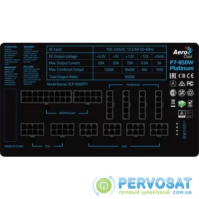 Блок питания AeroCool 850W P7-850 (4713105957549)