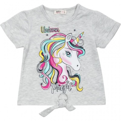 Футболка дитяча Breeze з єдинорогом і шорти (14999-104G-grey)