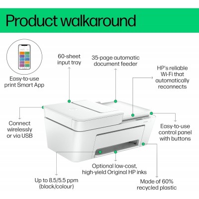 Багатофункціональний пристрій A4 HP DeskJet Ink Advantage 4276 з Wi-Fi
