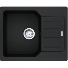 Мийка кухонна Franke City, фраграніт, прямокутник, з крилом, 620х500х190мм, чаша - 1, врізна, оборотна, UCG 611-62, онікс