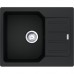 Мийка кухонна Franke City, фраграніт, прямокутник, з крилом, 620х500х190мм, чаша - 1, врізна, оборотна, UCG 611-62, онікс