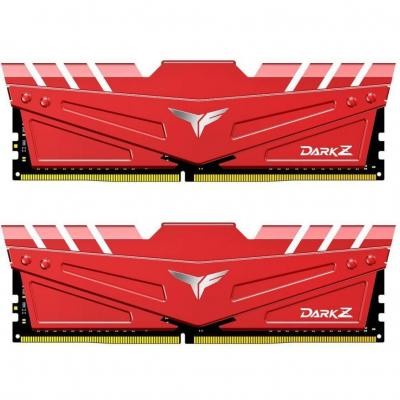 Модуль пам'яті для комп'ютера DDR4 16GB (2x8GB) 3000 MHz T-Force Dark Z Red Team (TDZRD416G3000HC16CDC01)