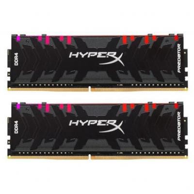 Модуль пам'яті для комп'ютера DDR4 64GB (2x32GB) 3600 MHz HyperX Predator RGB Kingston (HX436C18PB3AK2/64)