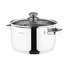 Каструля Ardesto Gemini Lecco з носиком для зливу, скл. кришка, 4.7 л, нержавіюча сталь Каструля Ardesto Gemini Lecco з носиком для зливу, скл. кришка, 4.7 л, нержавіюча сталь