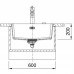 Мийка кухонна Franke Maris, фраграніт, прямокутник, без крила, 553х433х200мм, чаша - 1, врізна, MRG 110-52, онікс