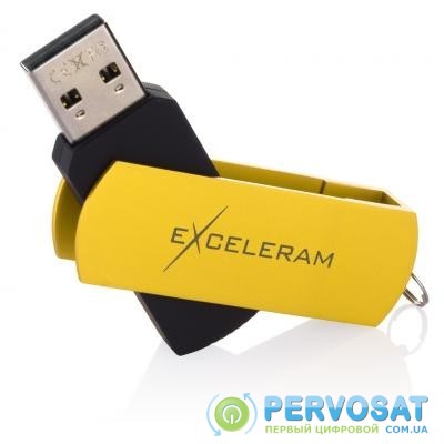 USB флеш накопитель eXceleram 32GB P2 Series Yellow2/Black USB 2.0 (EXP2U2Y2B32)