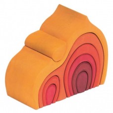 Конструктор дерев'яний nic Будинок Габлі великий жовтий Конструктор дерев'яний nic Будинок Габлі великий жовтий