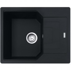 Кухонна мийка Franke Urban UBG 611-62/114.0631.466/фраграніт/антибактеріальний захист/620х500х220/врізна, врівень зі стільницею/чорний матовий