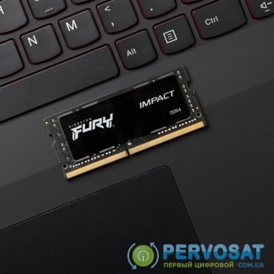 Модуль памяти для ноутбука SoDIMM DDR4 32GB 3200 MHz Fury Impact HyperX (Kingston Fury) (KF432S20IB/32)