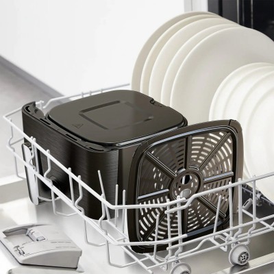 Мультипіч Tefal Easy Fry Mega Compact, 1700Вт, чаша-7.5л, сенсорне керув., 8 програм, пластик, чорний Мультипіч Tefal Easy Fry Mega Compact, 1700Вт, чаша-7.5л, сенсорне керув., 8 програм, пластик, чорний