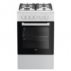 Плита комбінована Beko FSS52020DW - 50х60 см/газ-контр/емал. реш./60л/4 прогр./білий Плита комбінована Beko FSS52020DW - 50х60 см/газ-контр/емал. реш./60л/4 прогр./білий