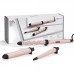 Мультистайлер Babyliss Curl & Wave Trio Styler, 58Вт, темп.режимов-2, 180°C, 210°C , термо килимок, рукавиця, кераміка, чорно-рожевий