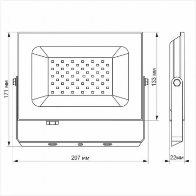 Прожектор TITANUM LED50W 6000K TLF506 220V (TLF506)