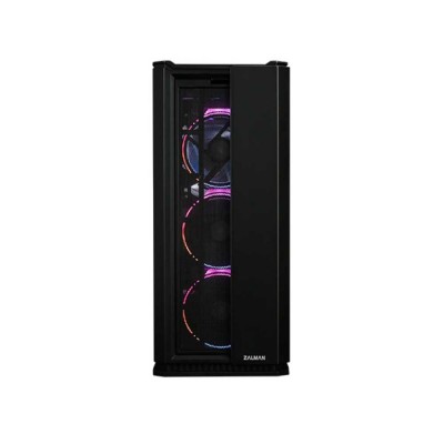 Корпус Zalman X3 BLACK, MidT, 2xUSB2.0, 2xUSB3.0, 4x120мм ARGB, скло (бічна панель), без БЖ, чорний