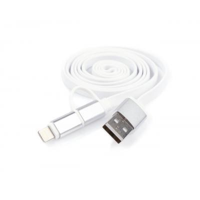 Дата кабель USB 2.0 AM to Micro 5P&Lightning 1.0m Vinga (USBAMMICRO&Lightning-1.0)